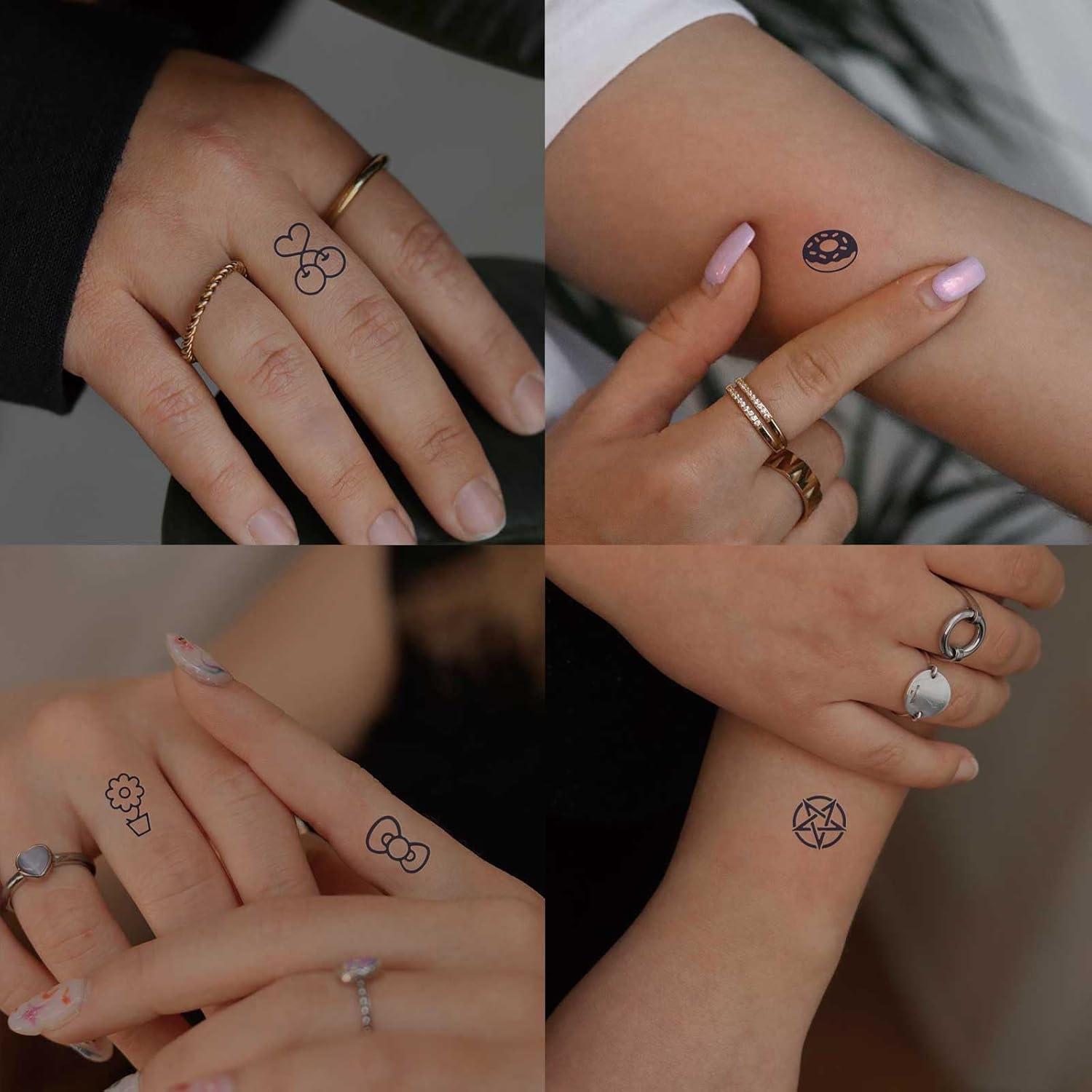 30 Hojas Tatuajes Temporales FUNTATTOO Mini Stickers 480 Diseños