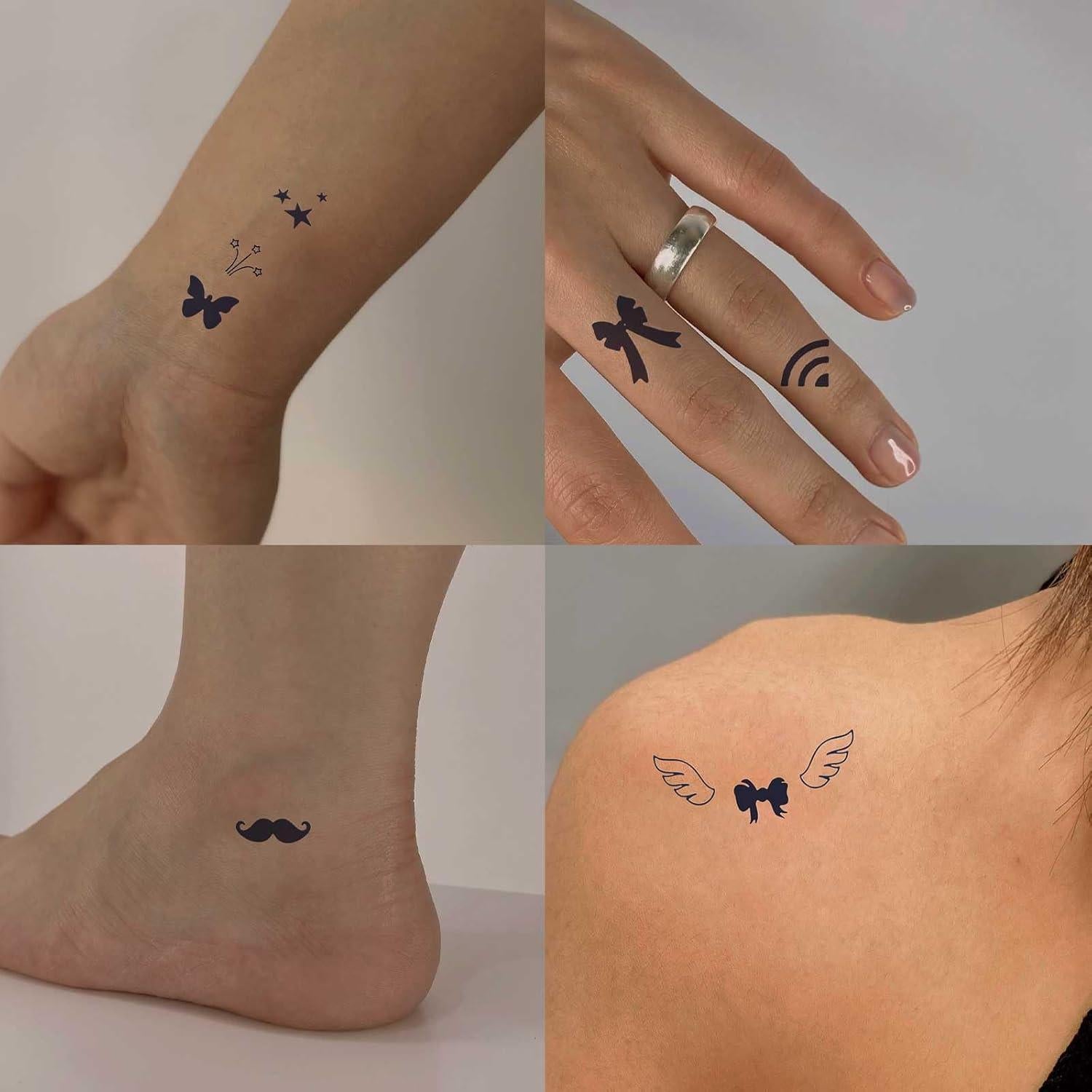 30 Hojas Tatuajes Temporales FUNTATTOO Mini Stickers 480 Diseños