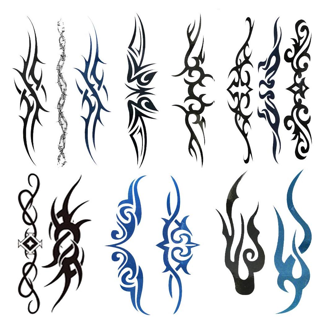 Tatuajes Temporales Tribales Yesallwas - 6 Hojas 6x10.5cm