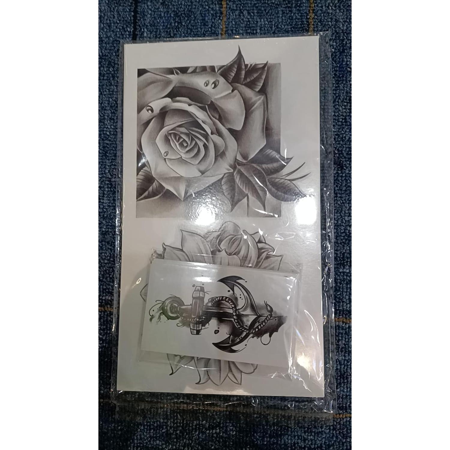 Tatuajes Temporales Impermeables Yazhiji - 40 Hojas Flores y Mariposas