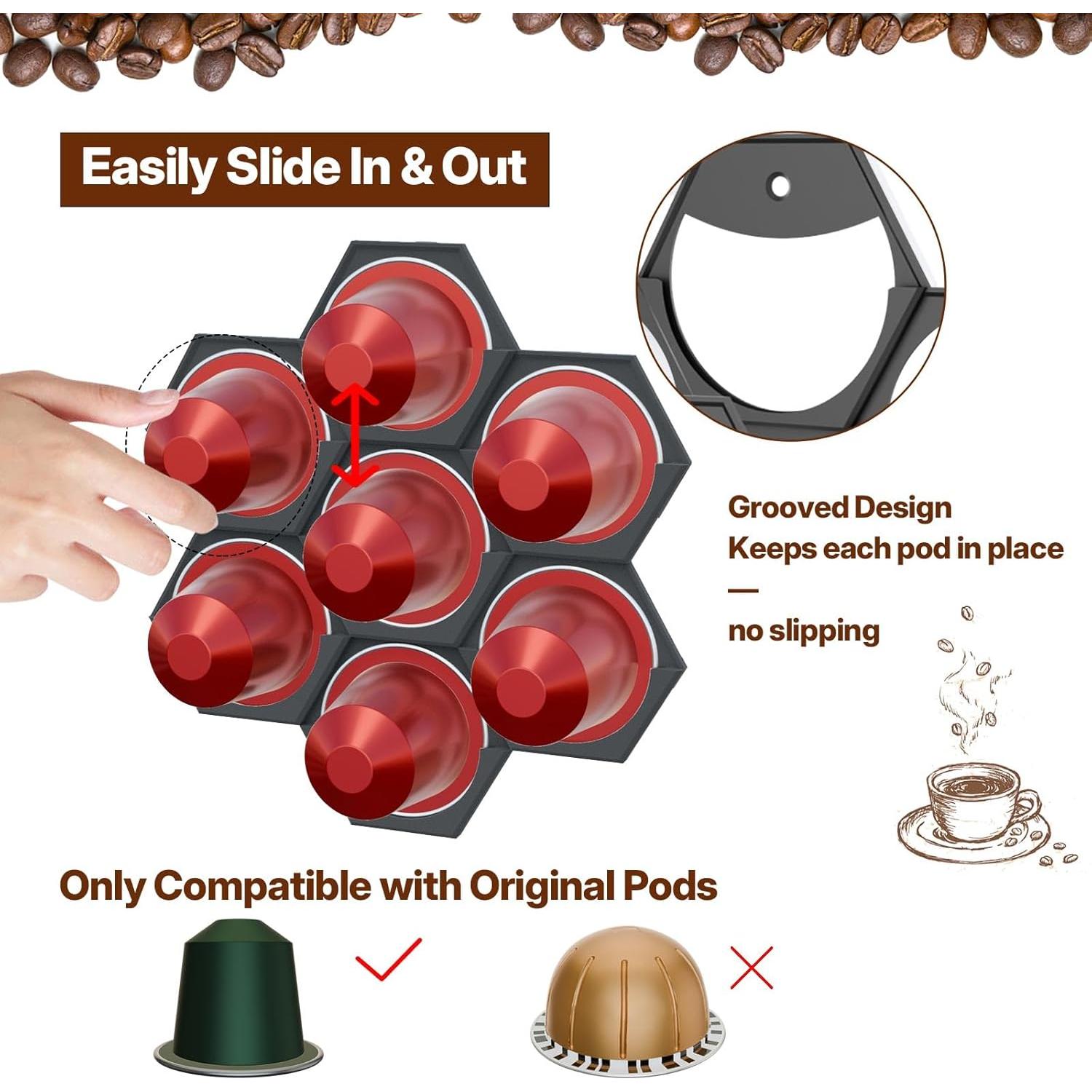 Soporte para Cápsulas de Café Nespresso Original XSHINOVA - 2 Pack