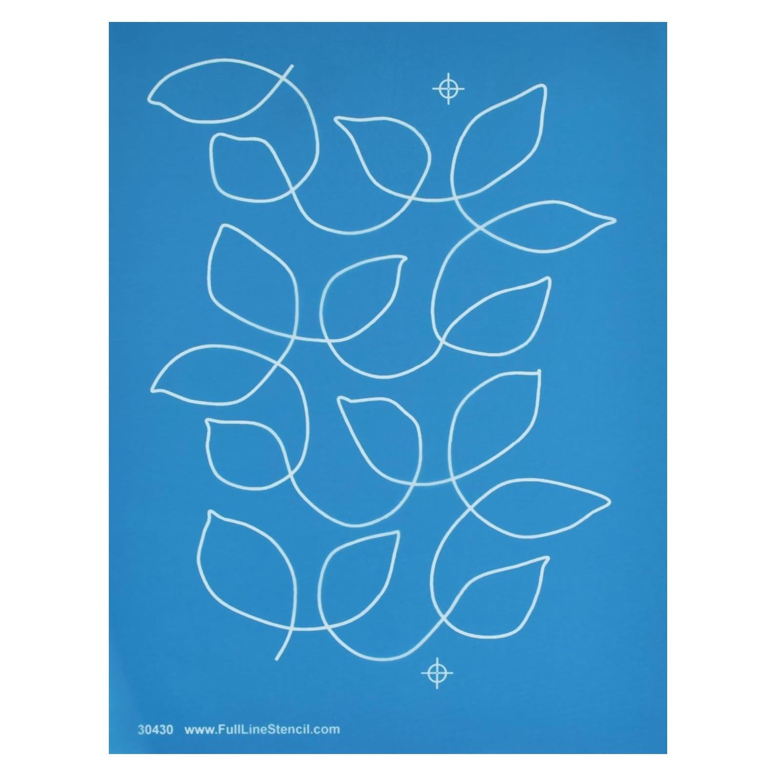 Plantilla de Línea Completa Hojas Meandering Hancy 17.78x22.86 cm