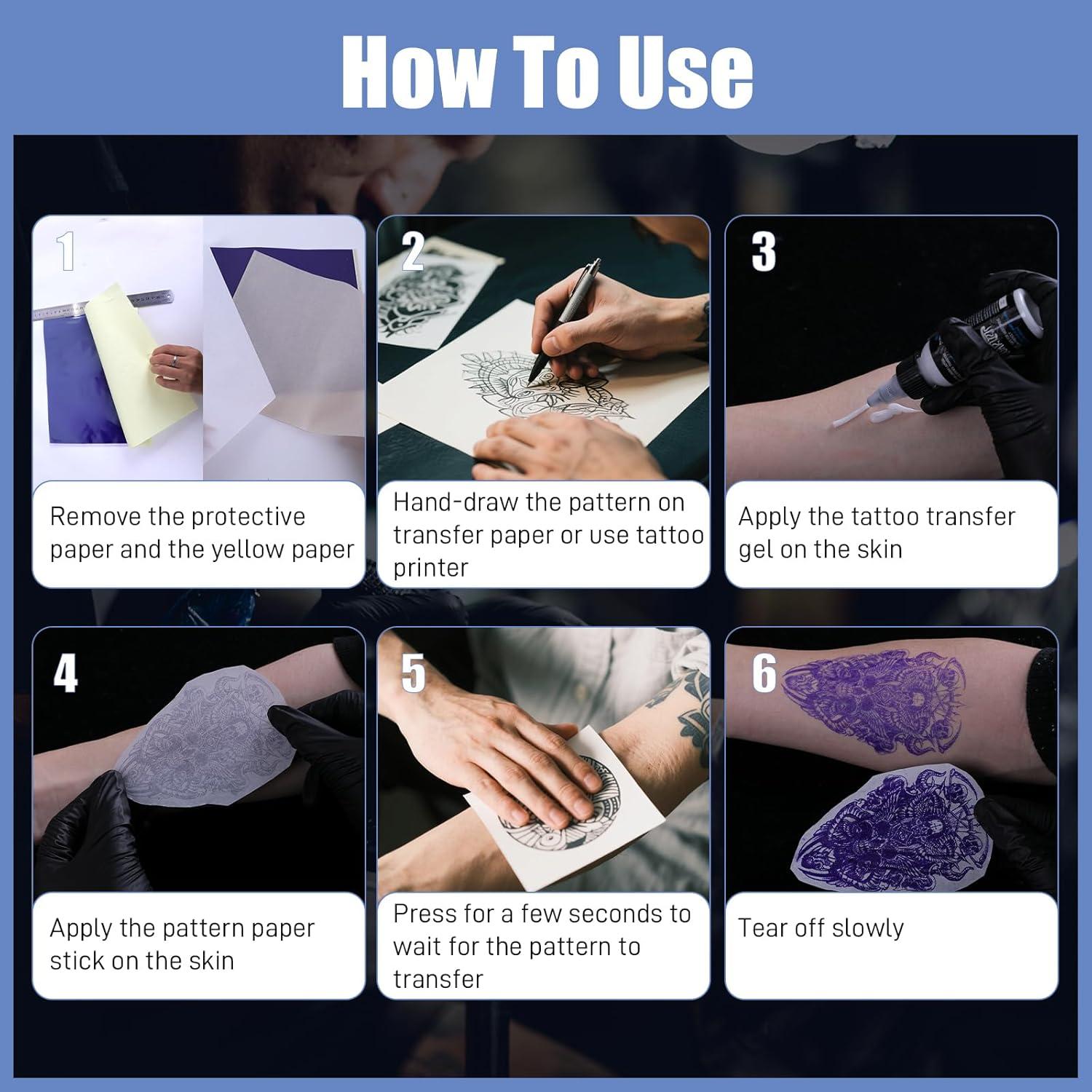 Papel de Transferencia para Tatuajes YILONG - 100 Hojas A4