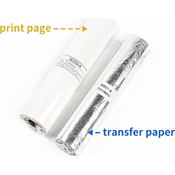 Papel de Transferencia de Tatuaje JZsmpmu 30m Rollo con Soporte