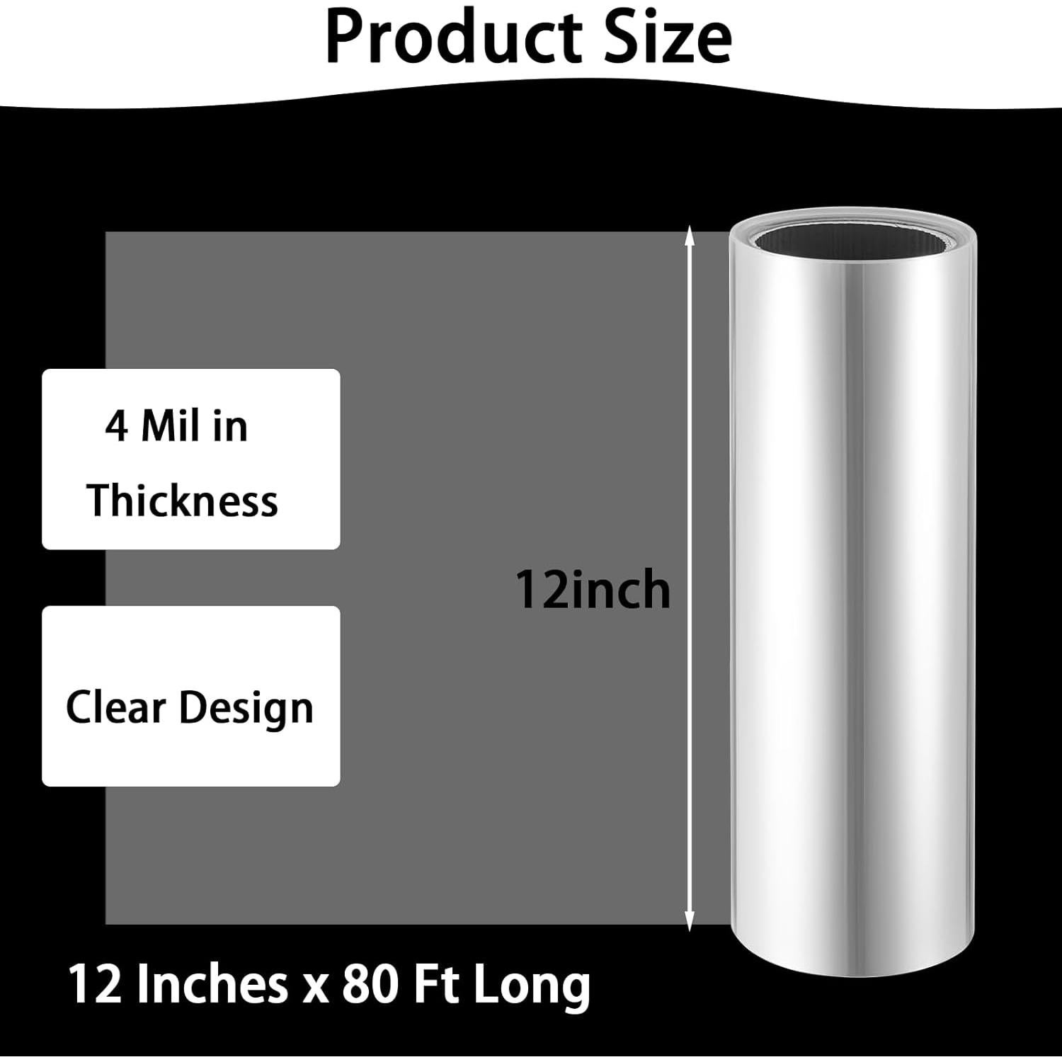 Hojas de Acetato Transparentes Ritzy 12" x 24.38m 4 Mil