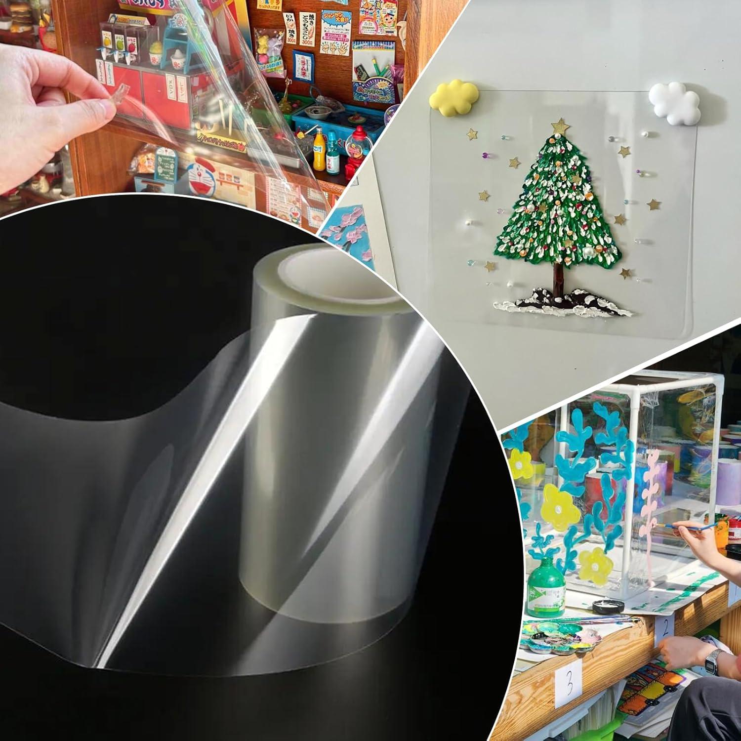 Hojas de Acetato Transparentes Ritzy 12" x 24.38m 4 Mil