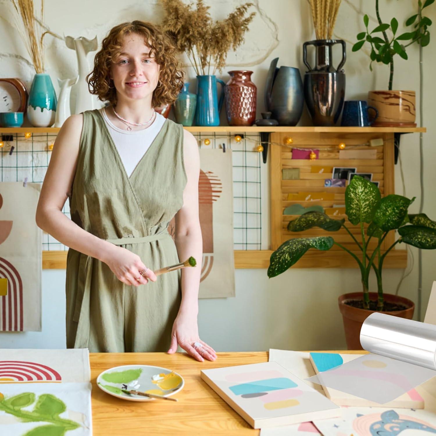 Hojas de Acetato Transparentes Ritzy 12" x 24.38m 4 Mil