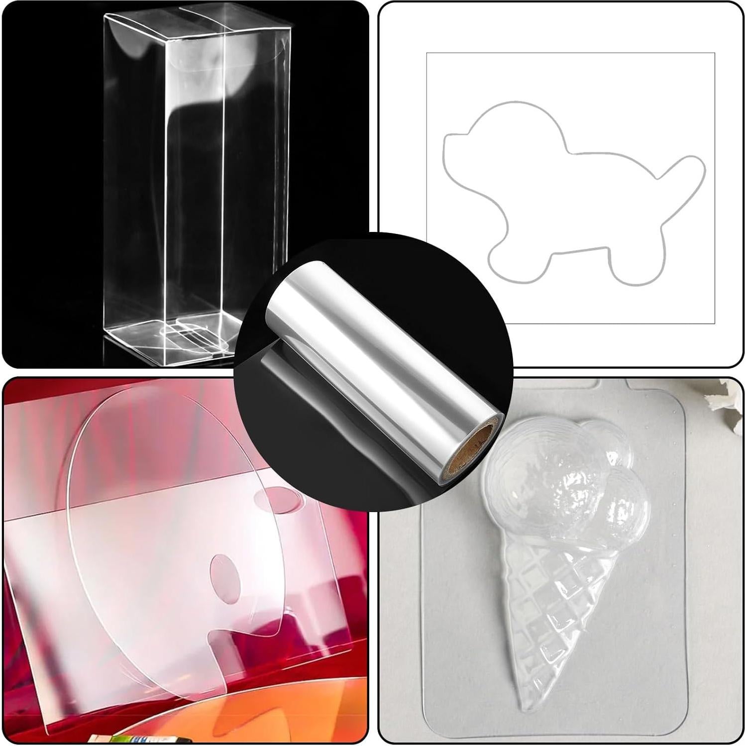 Hojas de Acetato Mylar Tucnoeu 30.5cm x 12m 4mil PET Transparente