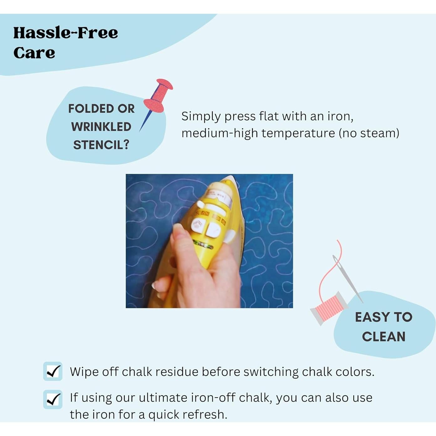 Plantilla de Acolchado Hancy Creations Meandro 43.2x27.9cm