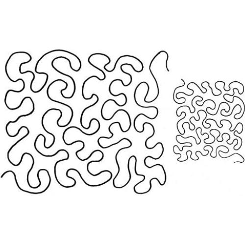 Plantilla de Acolchado Hancy Creations Meandro 43.2x27.9cm