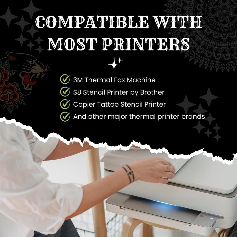 Papel de Transferencia Tatuaje Térmico Spirit 30.48 m Vegano