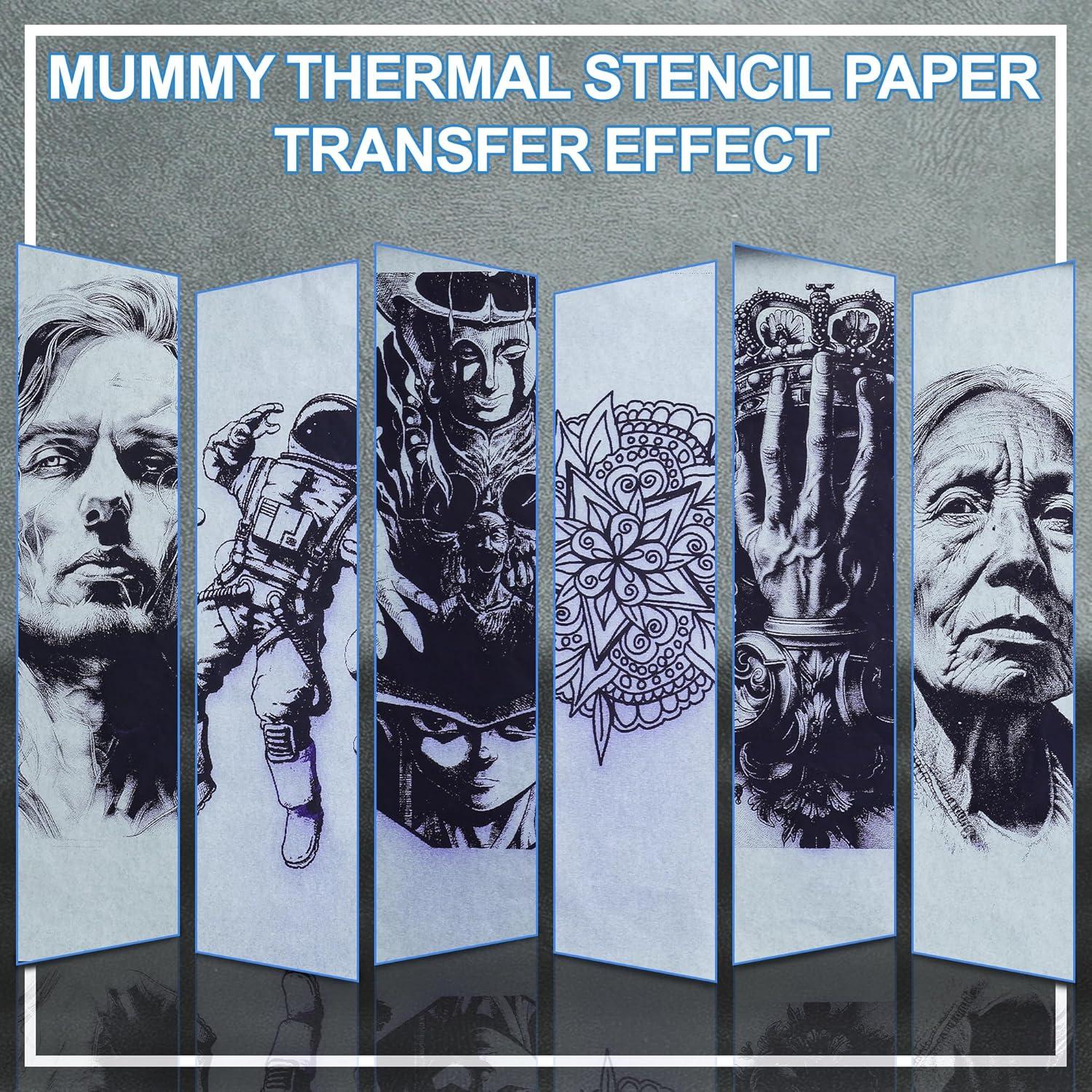 Papel de Transferencia de Tatuaje Mummy 100 Hojas A4 4 Capas