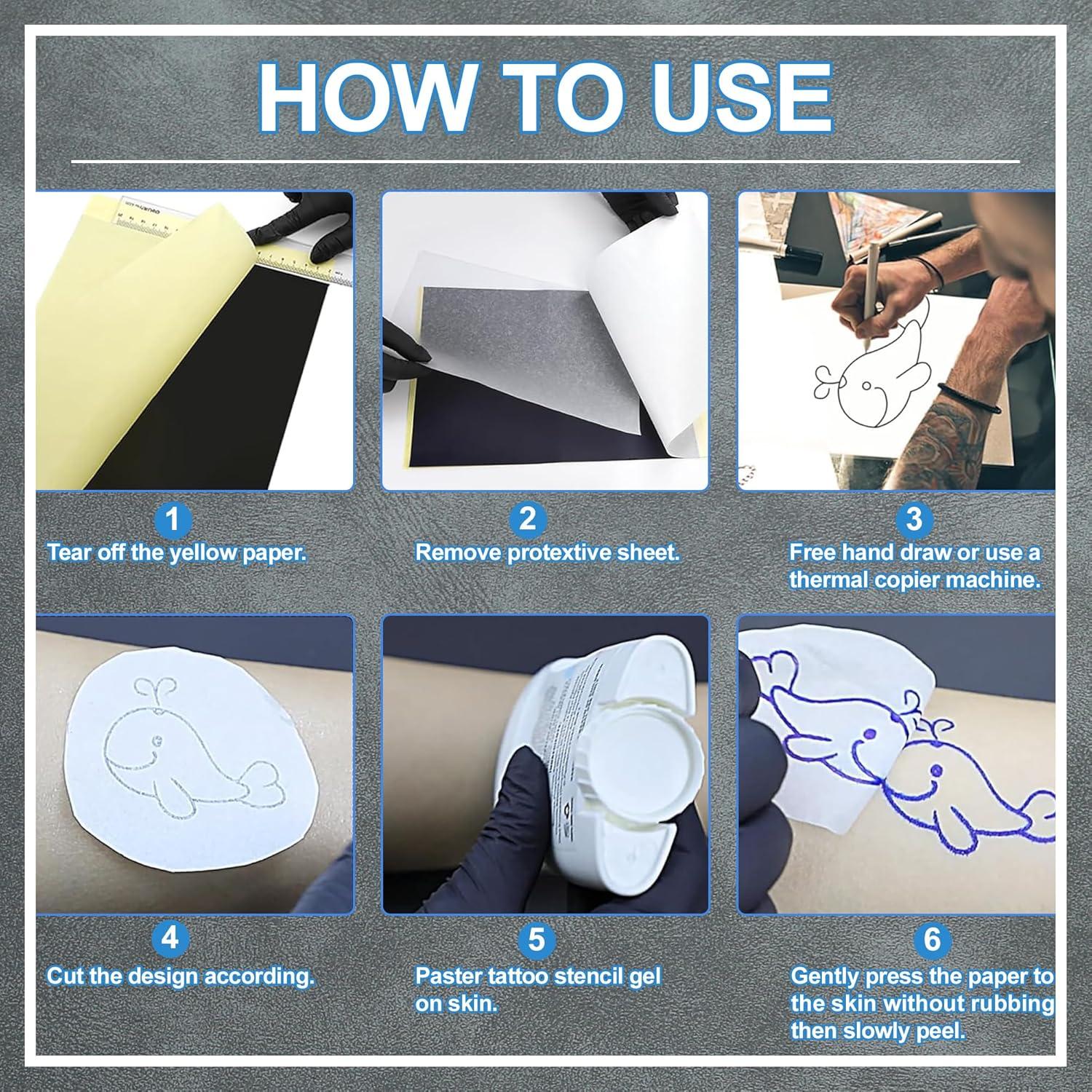 Papel de Transferencia de Tatuaje Mummy 100 Hojas A4 4 Capas