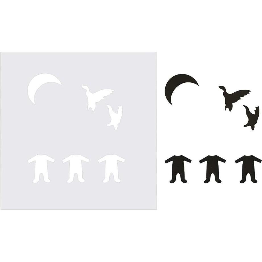 15 Hojas Plantillas Reutilizables Aulufft 30x30 cm Mylar