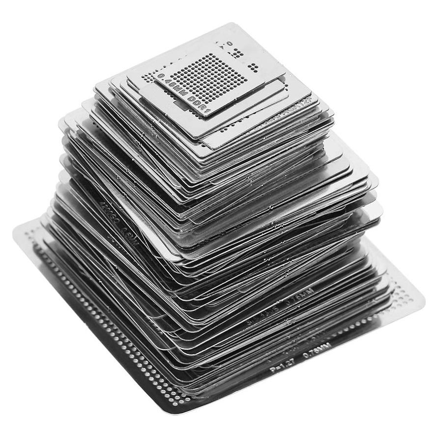 Red de Retrabajo BGA Focket 130pcs Plantillas Acero Inoxidable