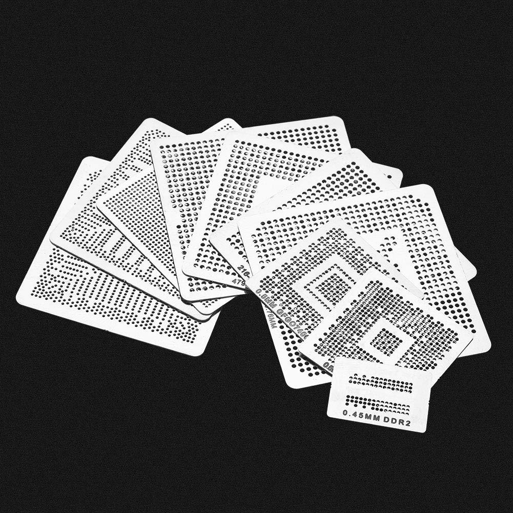 Red de Retrabajo BGA Focket 130pcs Plantillas Acero Inoxidable