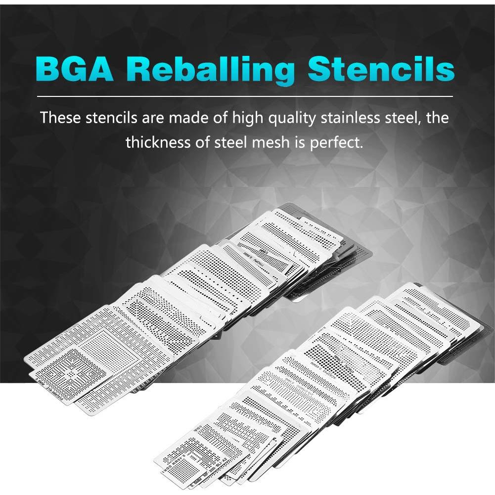 Red de Retrabajo BGA Focket 130pcs Plantillas Acero Inoxidable