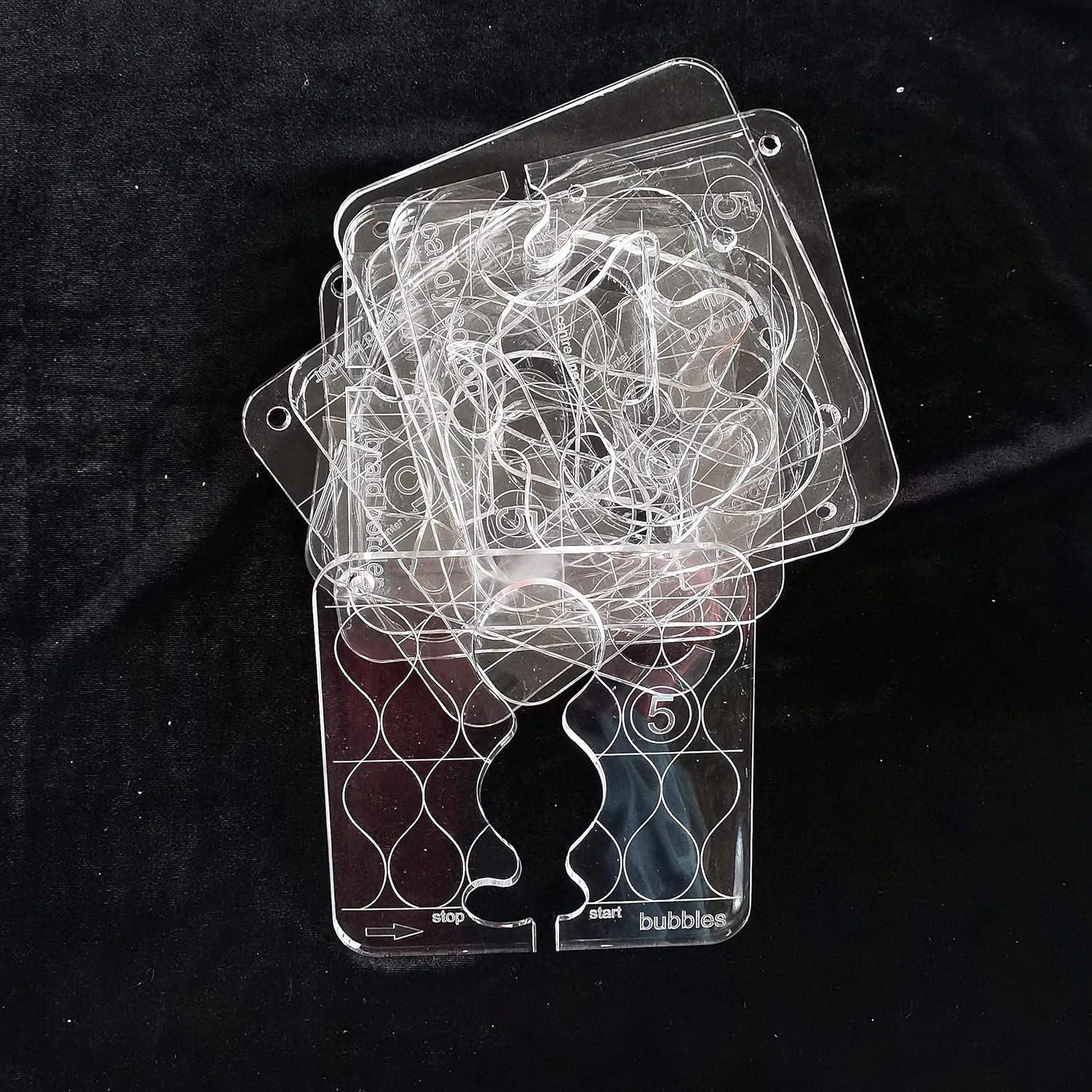 Plantilla de Acolchado HONEYSEW Serie 5 con Marco y 10 Piezas