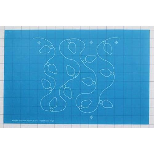 Plantilla de Acolchado Luces de Navidad Hancy 43x28 cm