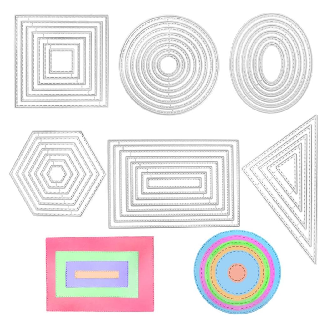 Juego de 6 Troqueles de Corte SENHAI para Scrapbooking