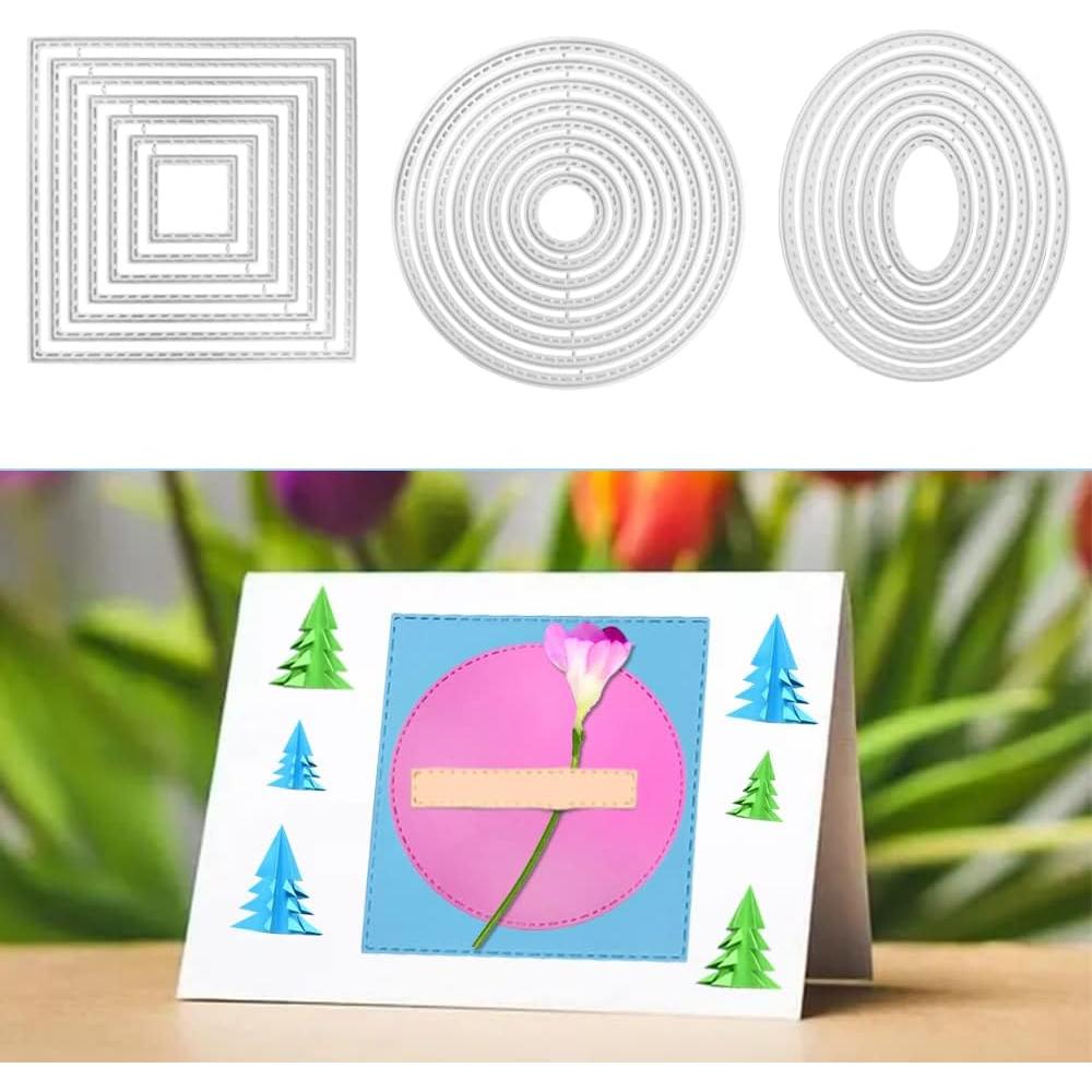 Juego de 6 Troqueles de Corte SENHAI para Scrapbooking