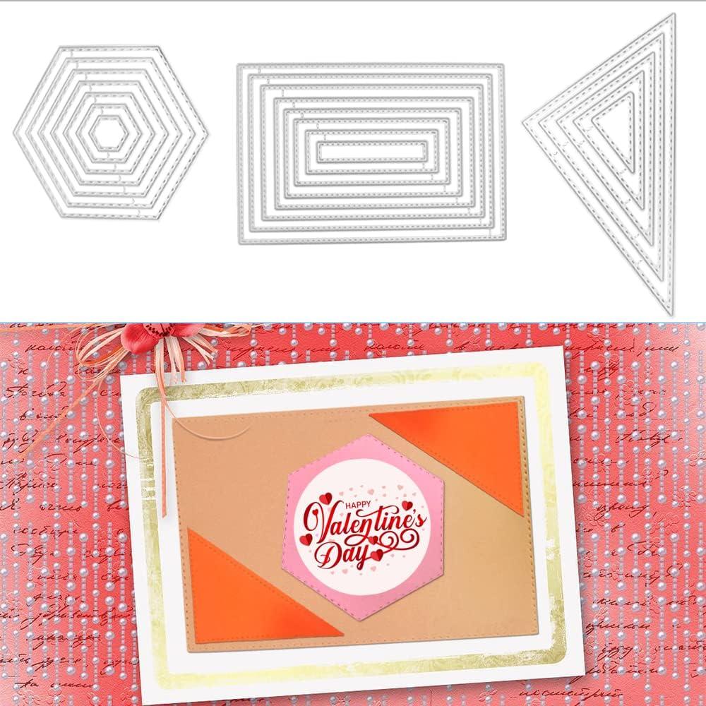 Juego de 6 Troqueles de Corte SENHAI para Scrapbooking