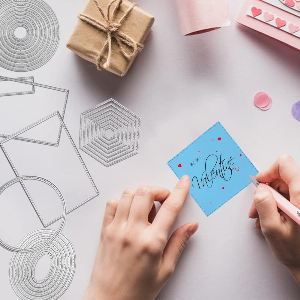 Juego de 6 Troqueles de Corte SENHAI para Scrapbooking