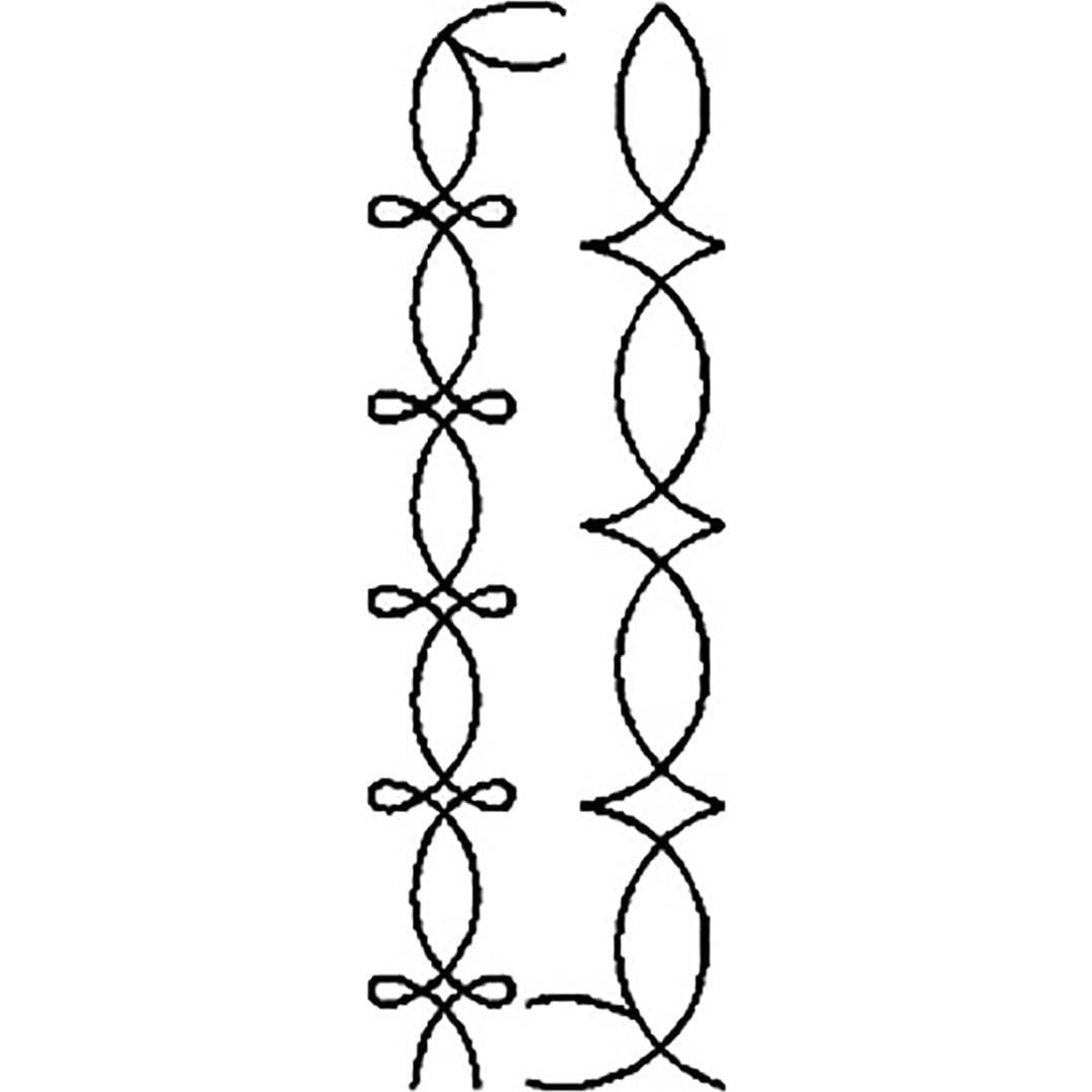 Juego de Plantillas de Acolchado a Máquina y Mano - 2 Unidades