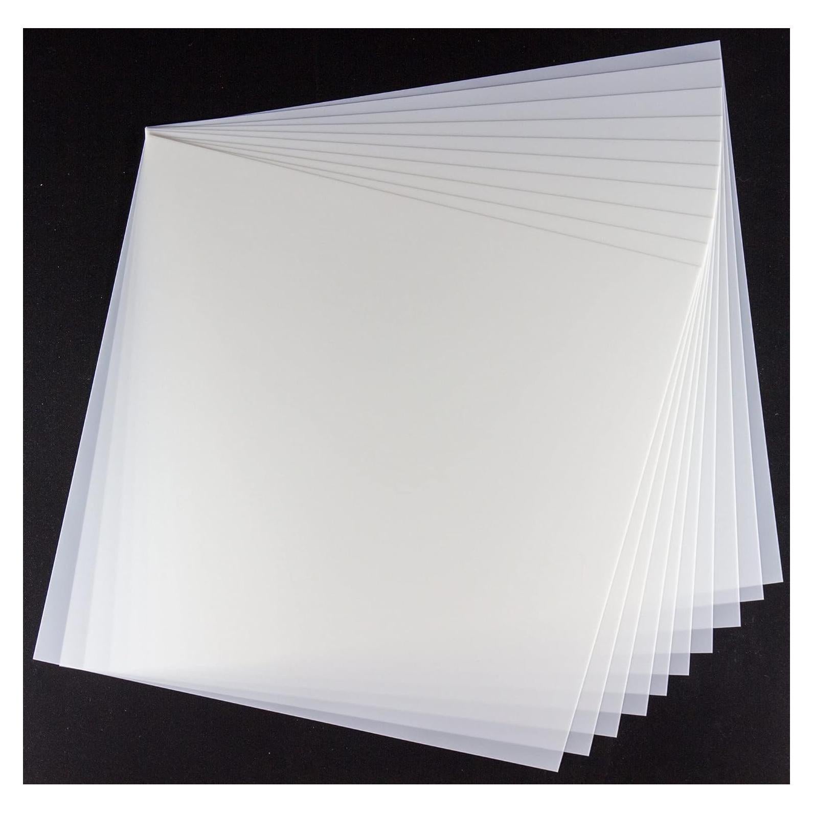 Hojas de Mylar 12x12 cm 7.5mil Neglex - Paquete de 10