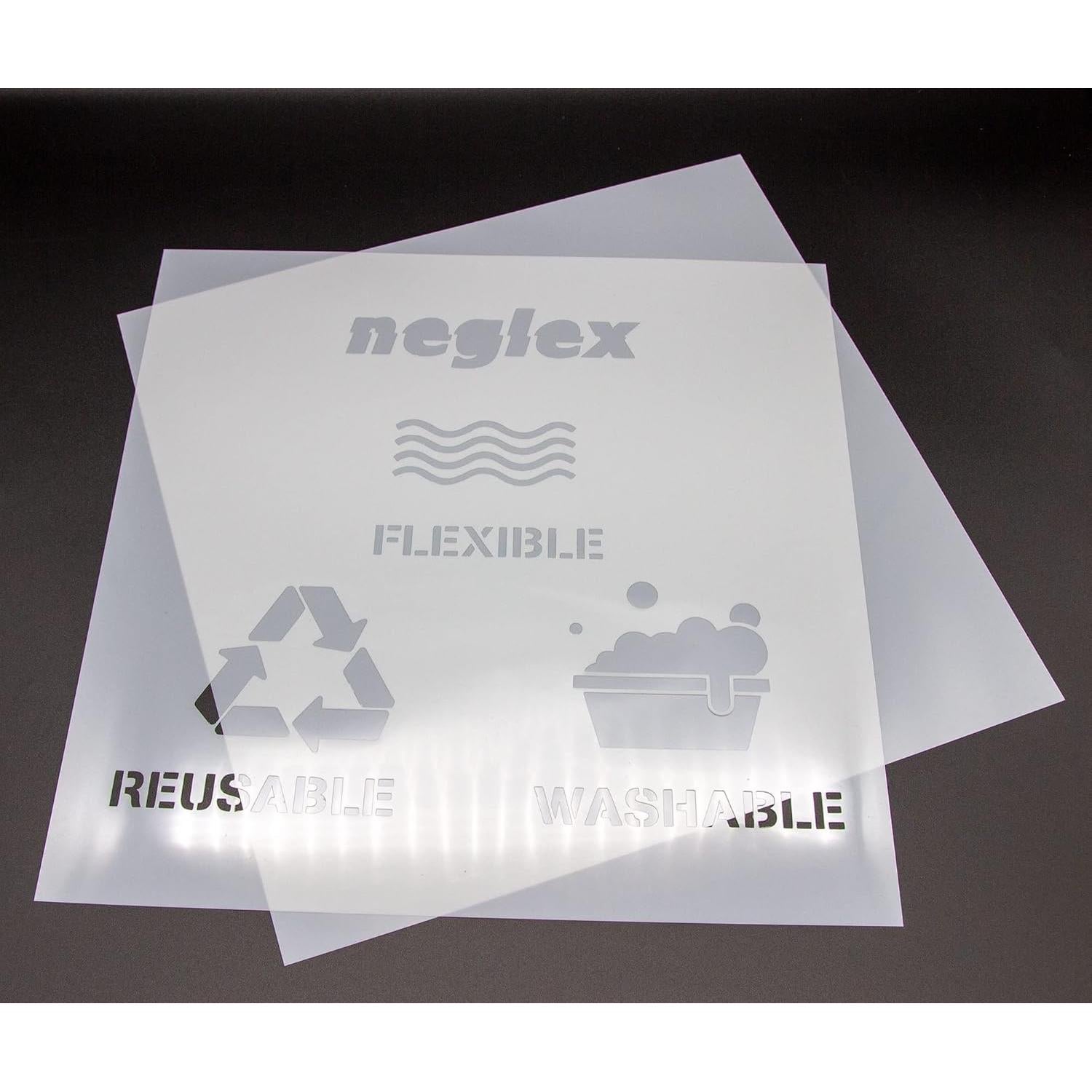 Hojas de Mylar 12x12 cm 7.5mil Neglex - Paquete de 10