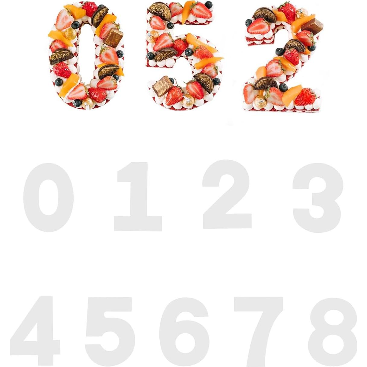 Moldes de Pastel Numerales EORTA 40.6 cm Extra Grande