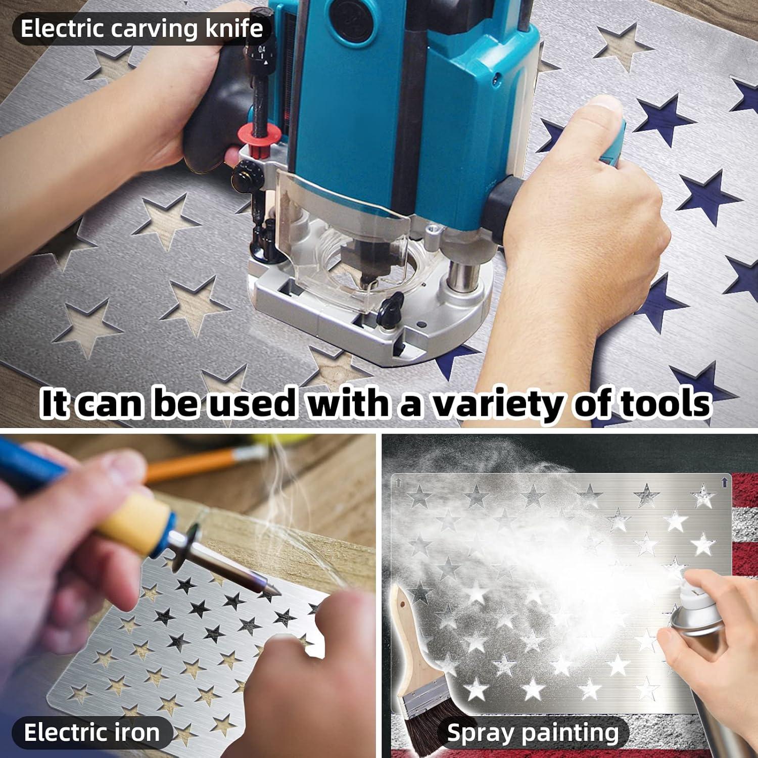 Plantilla de Bandera Americana Folconroad 50 Estrellas 37.5x26.5cm