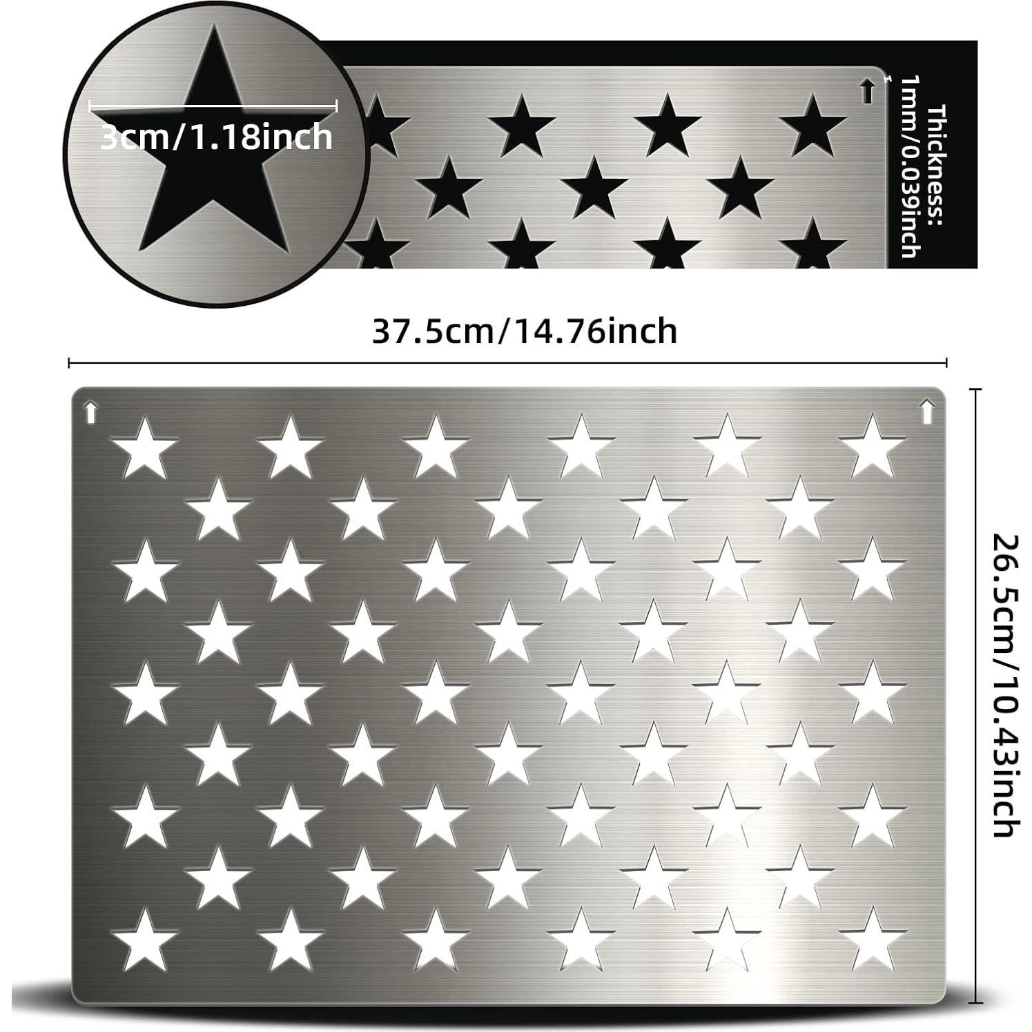 Plantilla de Bandera Americana Folconroad 50 Estrellas 37.5x26.5cm