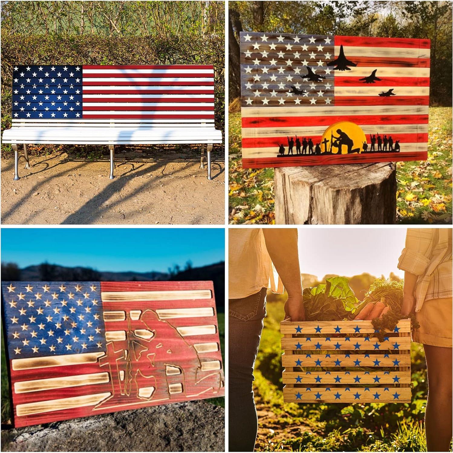 Plantilla de Bandera Americana Folconroad 50 Estrellas 37.5x26.5cm