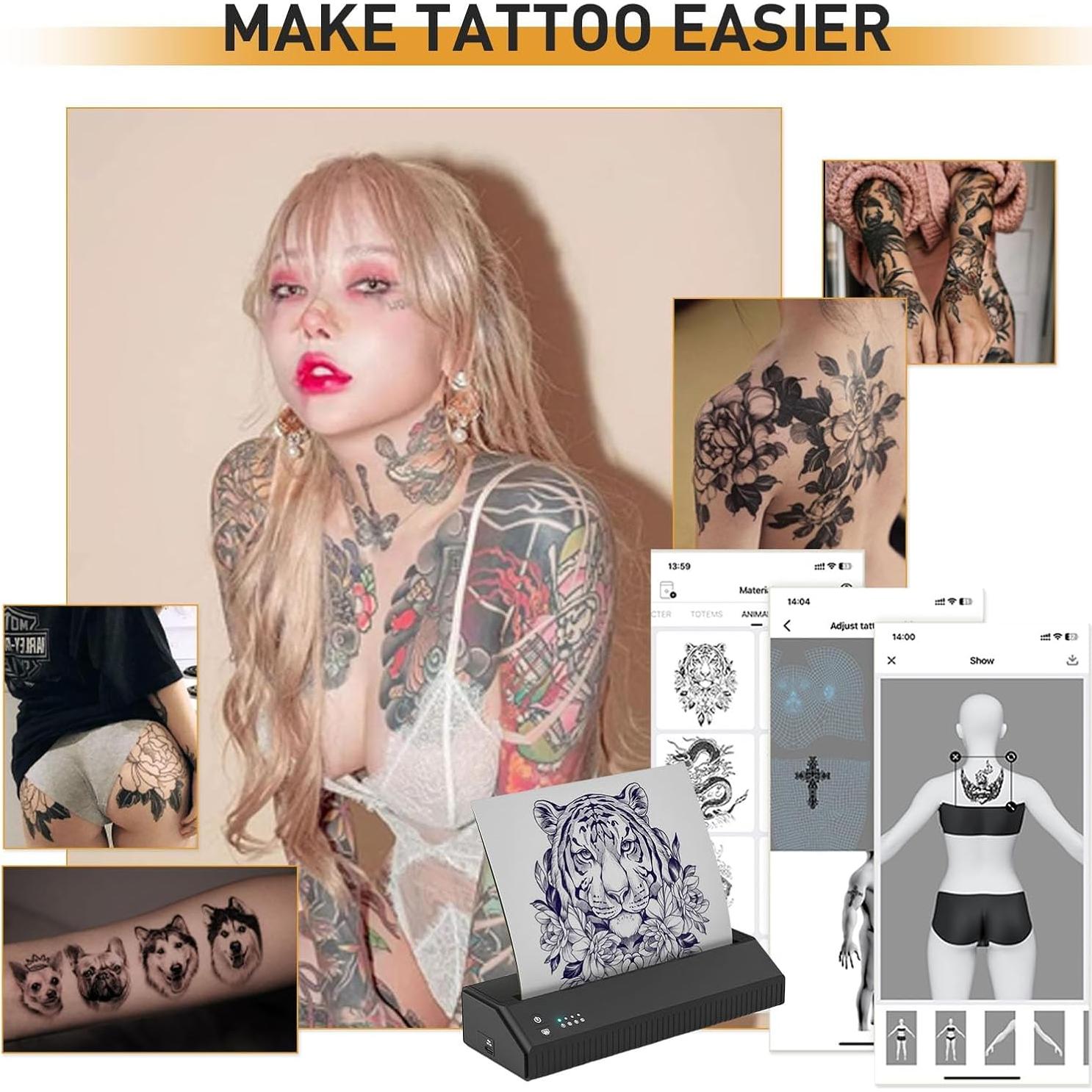 Impresora de Plantillas de Tatuajes Yuelong Portátil 2500mAh