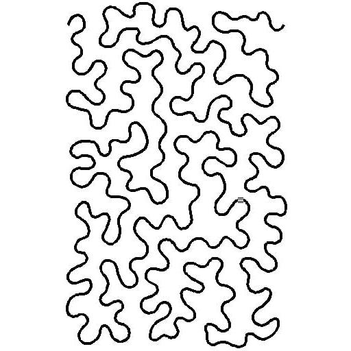 Plantillas de acolchado Trendzeen - 2 piezas Stipple 29.2 cm