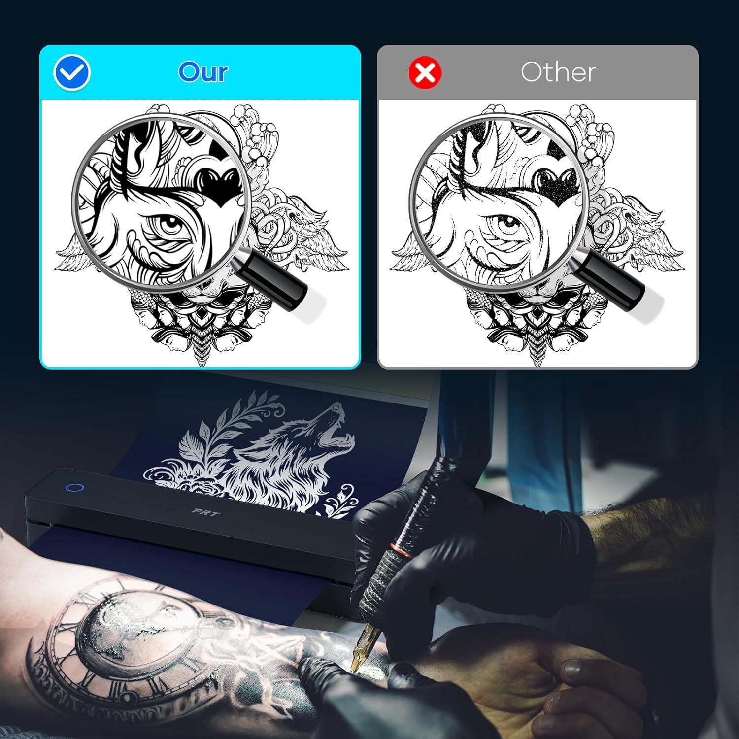 Impresora de Plantillas de Tatuajes Inalámbrica PRT MT660 - 10 Hojas