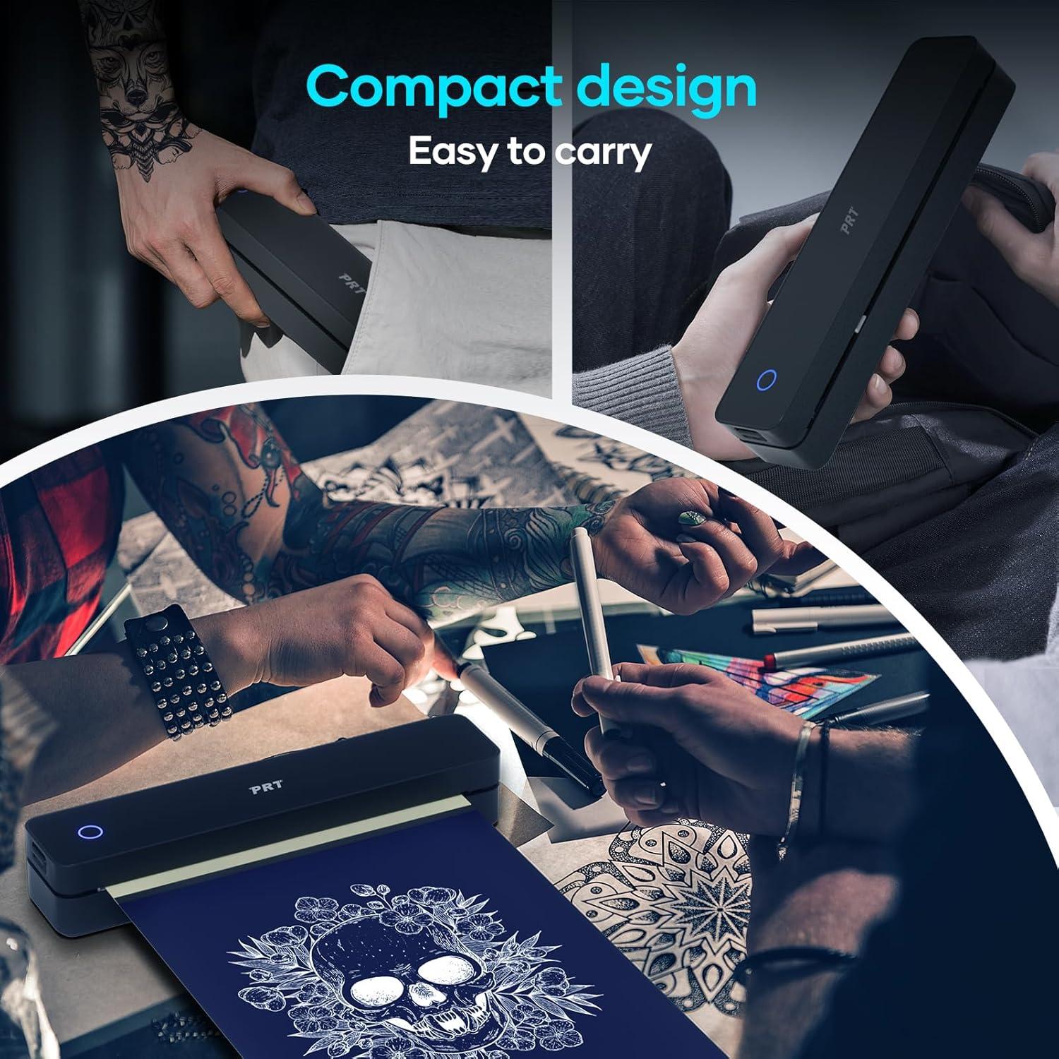 Impresora de Plantillas de Tatuajes Inalámbrica PRT MT660 - 10 Hojas