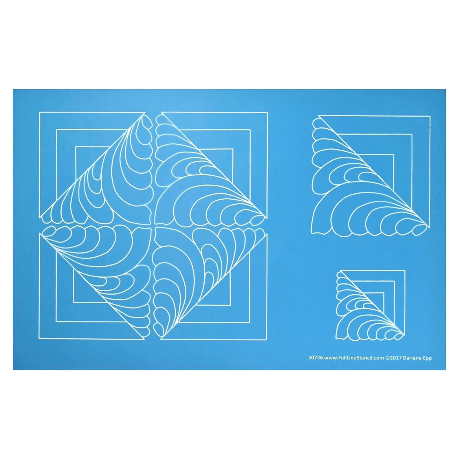 Plantilla de Acolchado Hancy Creations - Cabaña de Regalo 22.86 cm