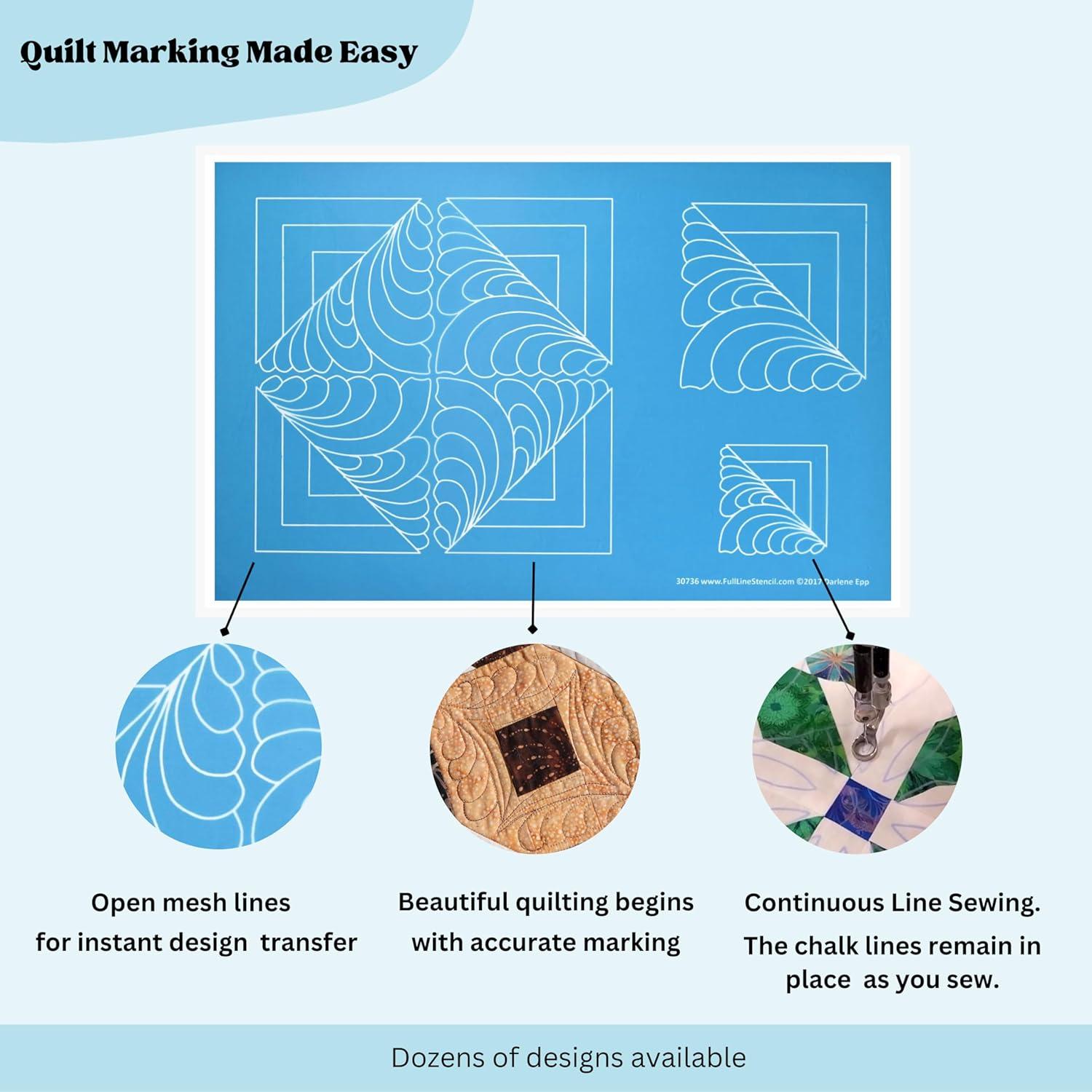 Plantilla de Acolchado Hancy Creations - Cabaña de Regalo 22.86 cm