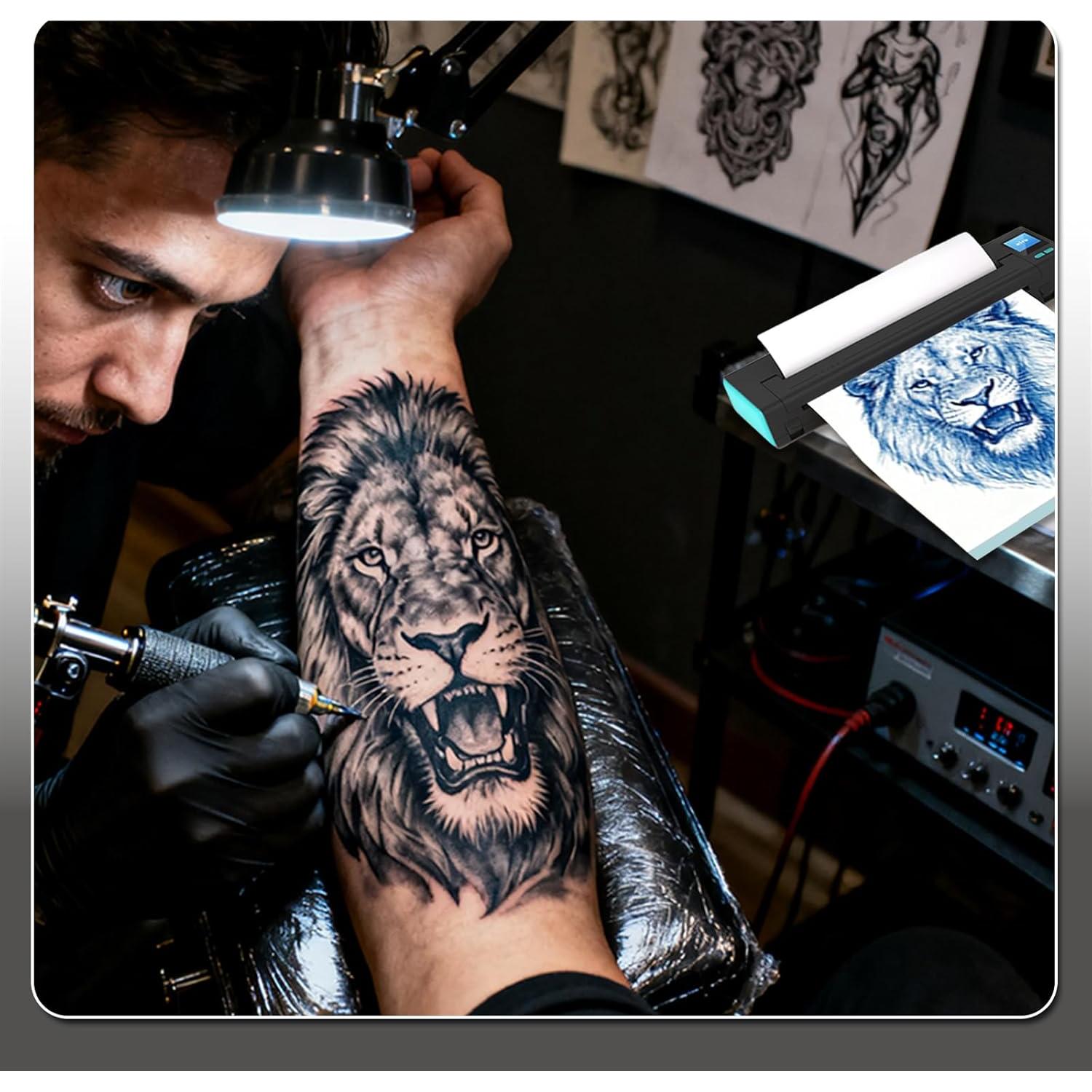 Impresora Térmica de Tatuajes INKCHUM XR3 Naranja con 10 Papeles