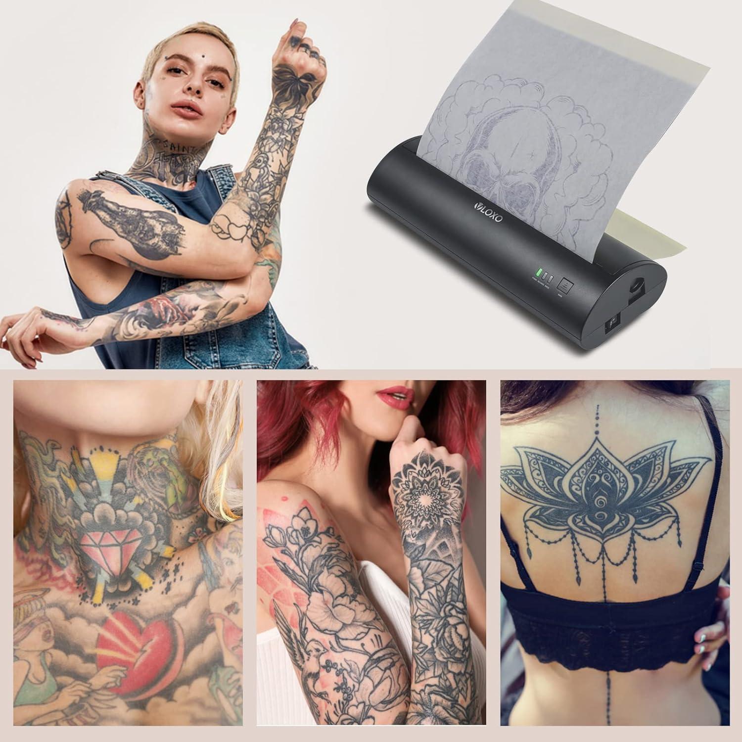 Impresora Térmica Portátil VLOXO P40 Inalámbrica para Tatuajes