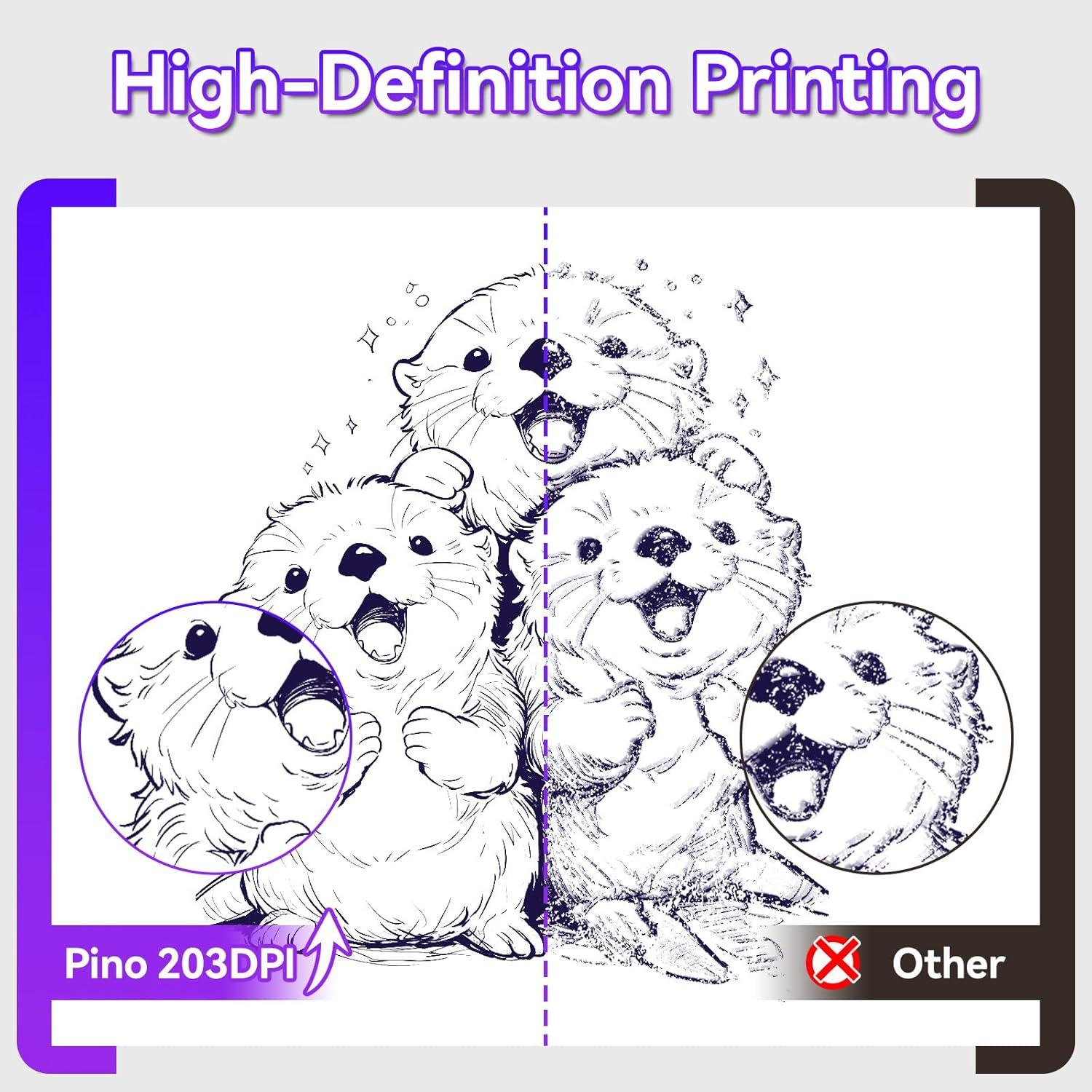 Impresora de Plantillas de Tatuaje Inalámbrica PeriPage P90-Pino