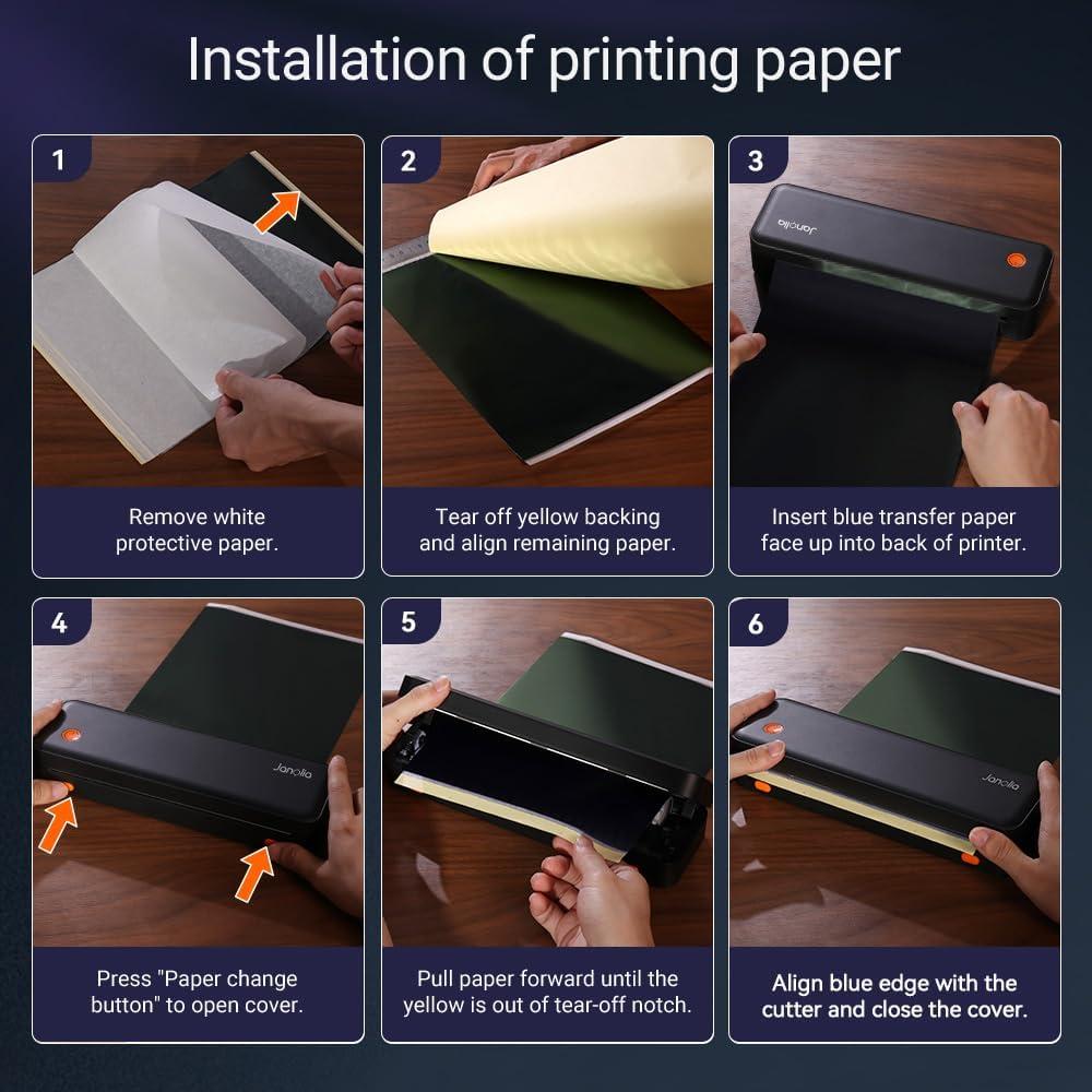 Impresora de Plantillas de Tatuajes Inalámbrica Janolia A4