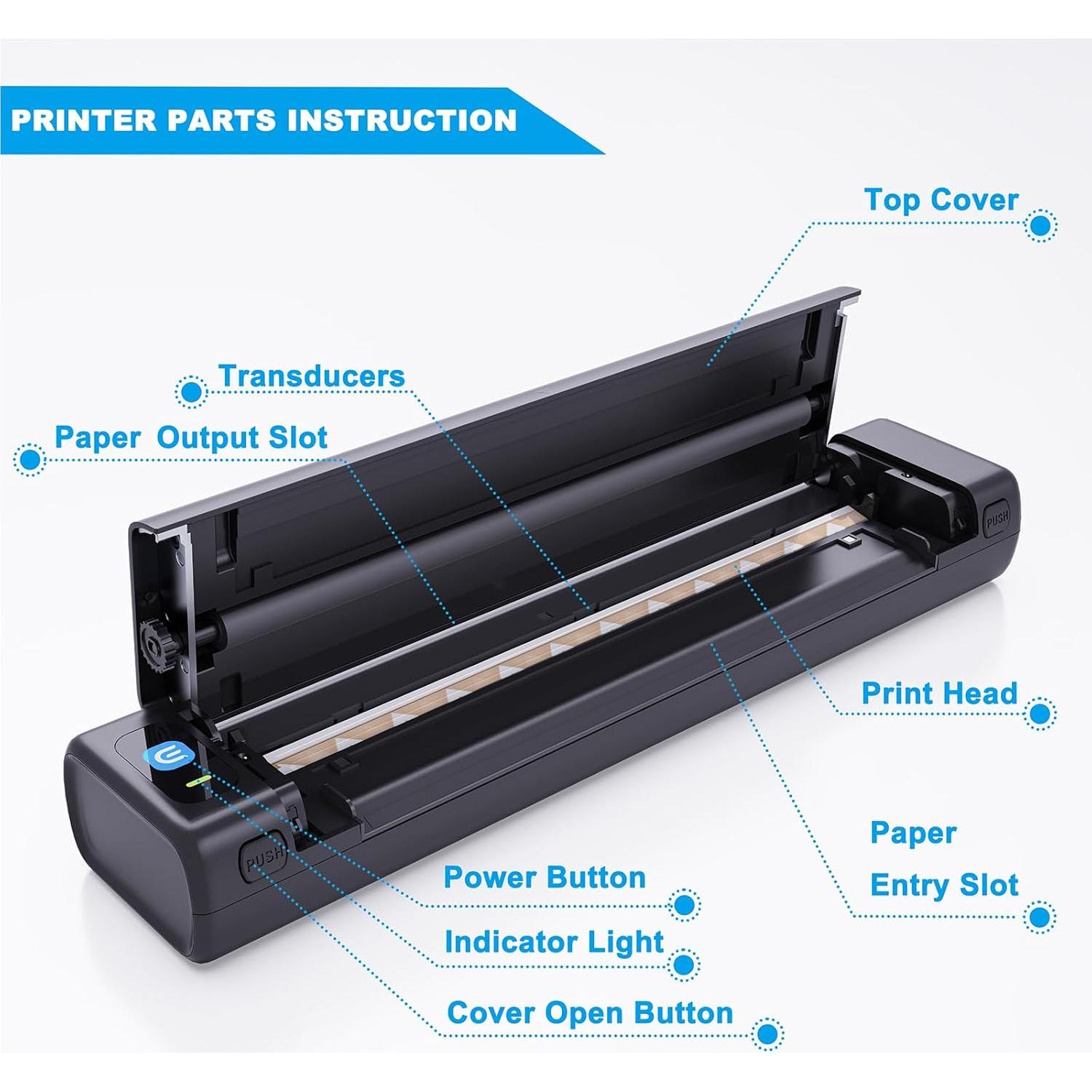 Impresora de Plantillas de Tatuaje Emalla INKDOT Bluetooth 203DPI