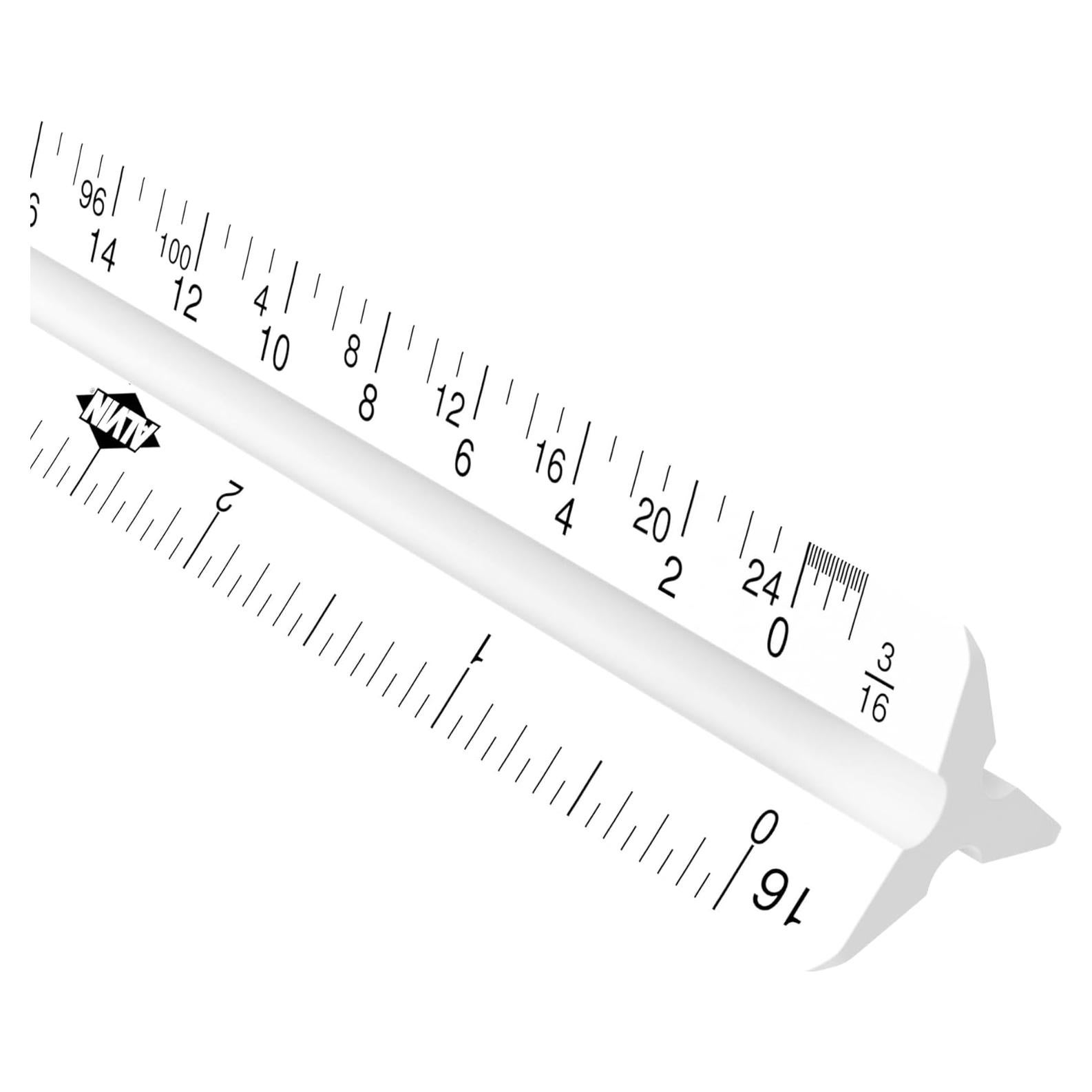 Regla Triangular ALVIN 30 cm Modelo 110P Plástico Transparente