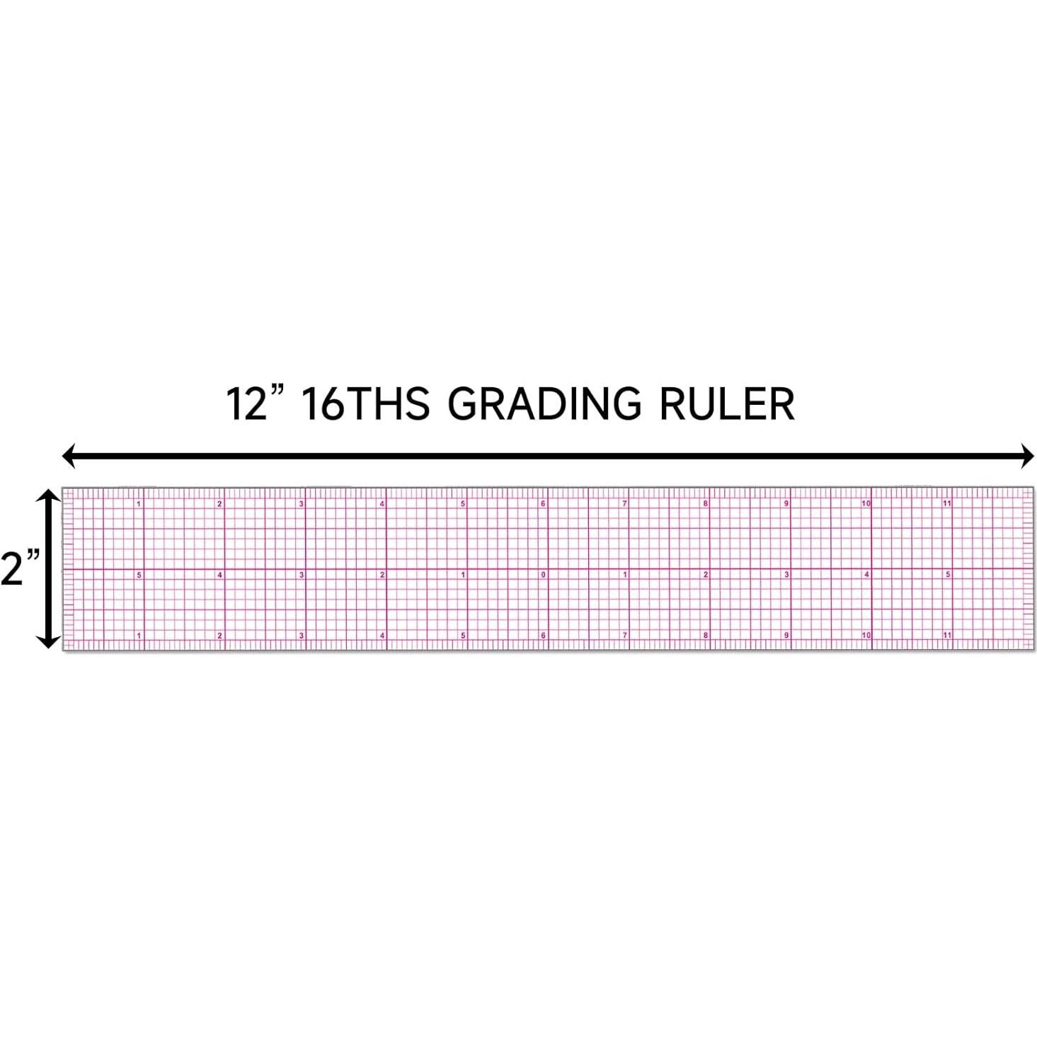 Regla de Costura YLaziion 30.48 cm Transparente Flexible
