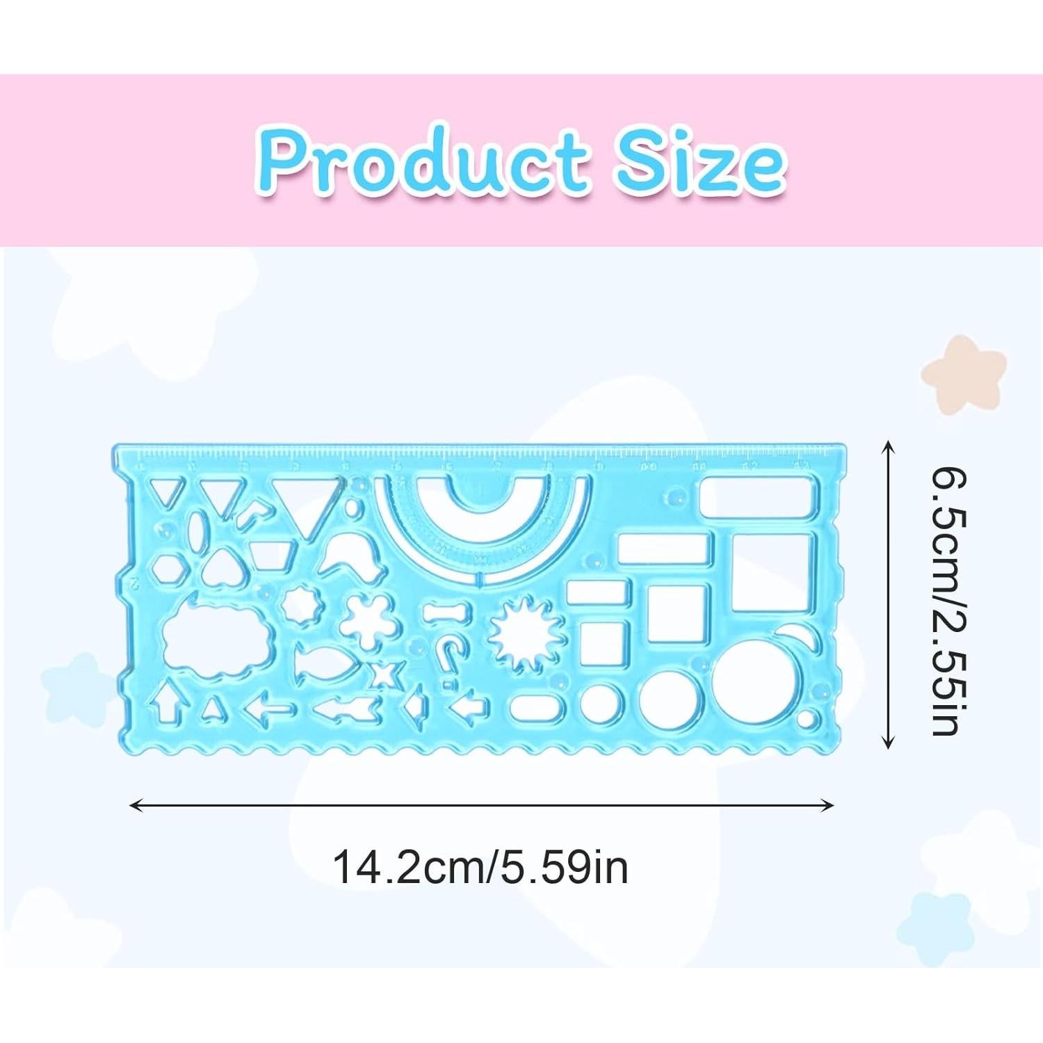 Plantillas de Dibujo de Animales Yuanchu - 8 Piezas Multicolor