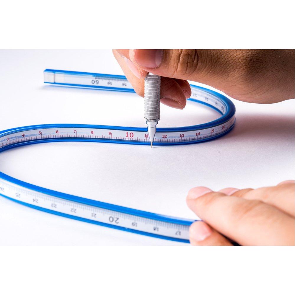 Regla Curva Staedtler 971 65-60 de Aluminio 60 cm