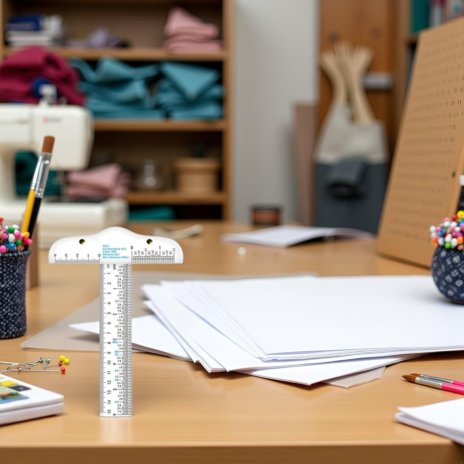 Regla T Acrílica Transparente 15.24 cm - Junfamilee